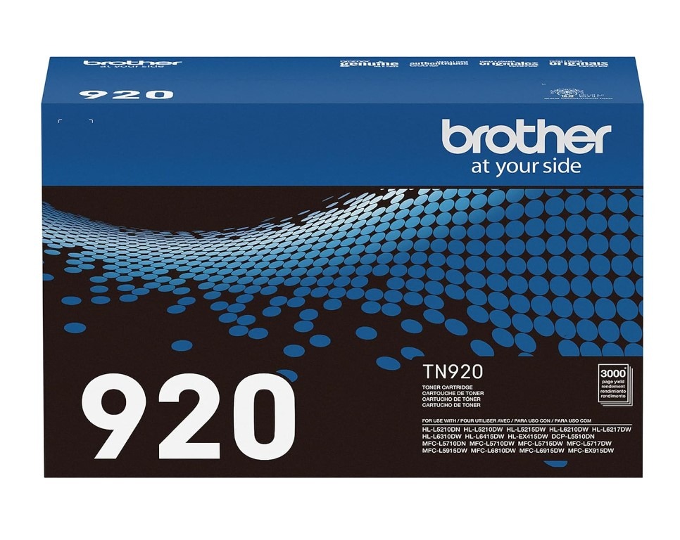 Brother TN920 toner cartridge packaging.