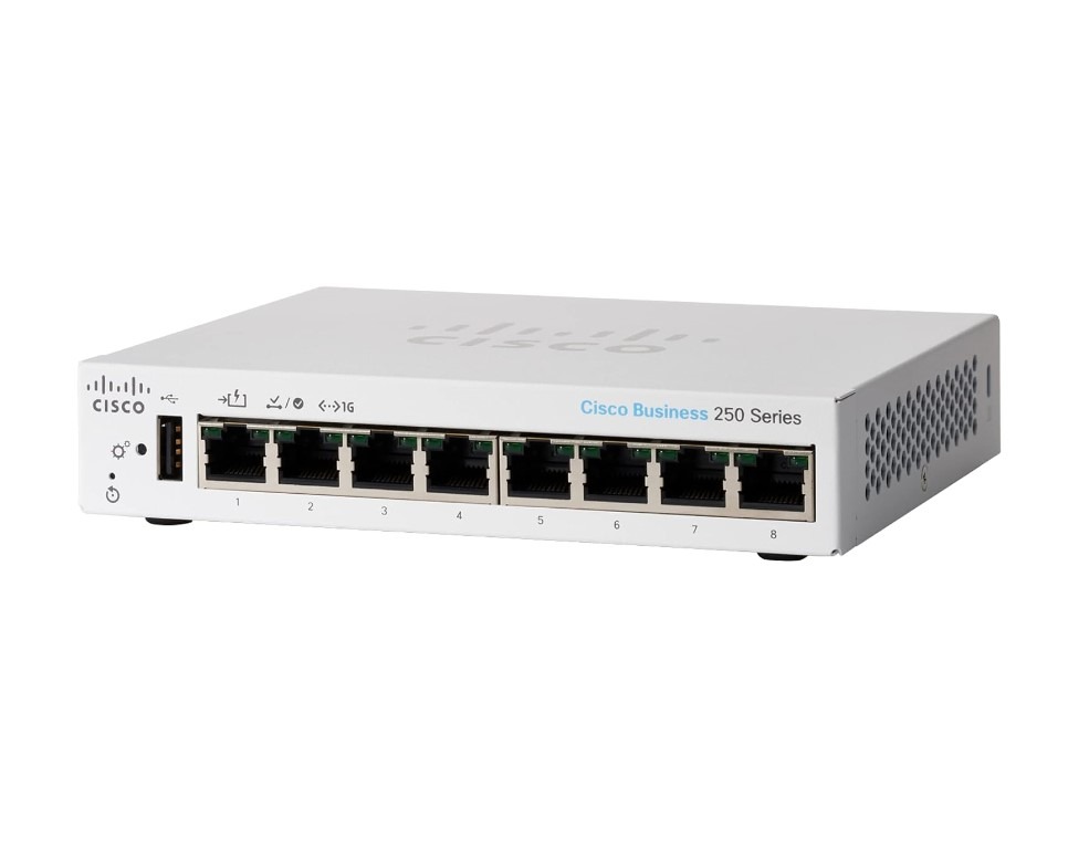Cisco Business 250 Series network switch.