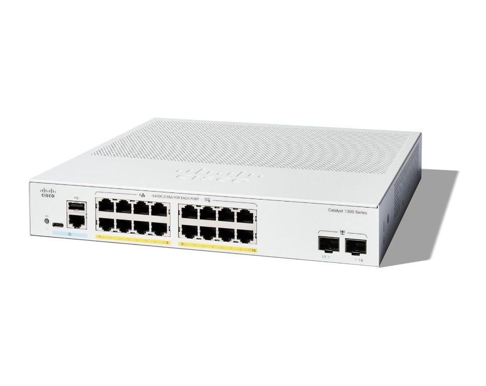 Cisco Catalyst 1300 Series network switch.