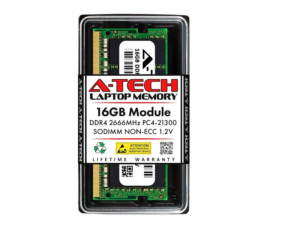 16GB DDR4 Laptop Memory Module by A-Tech