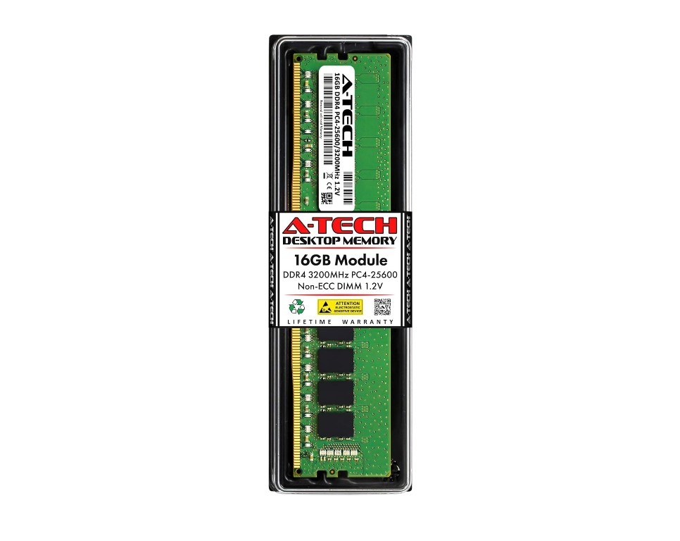 A-Tech 16GB DDR4 3200MHz Desktop RAM Module