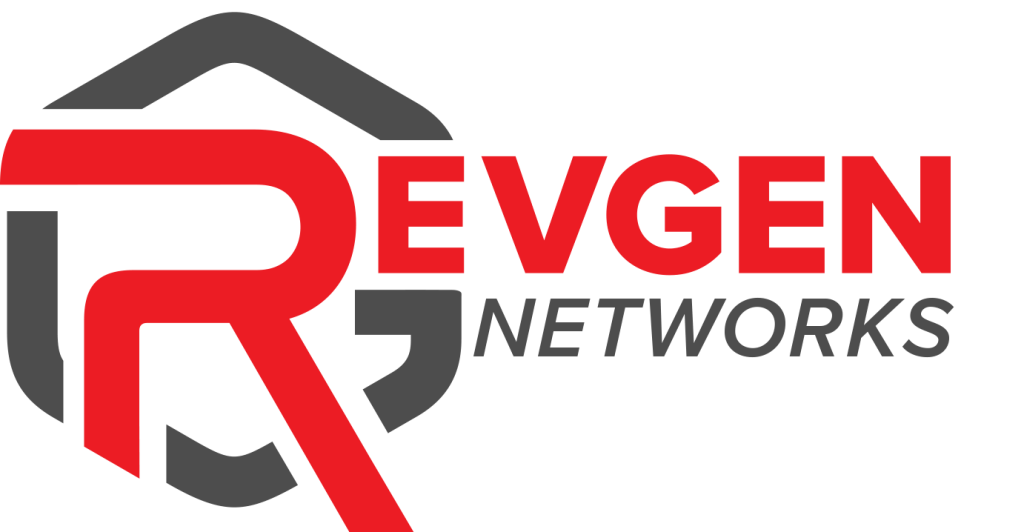 RevGen Networks logo with stylized R.