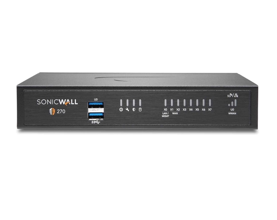 SonicWall 270 network security appliance front view