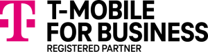 T-Mobile for Business logo, registered partner emblem.