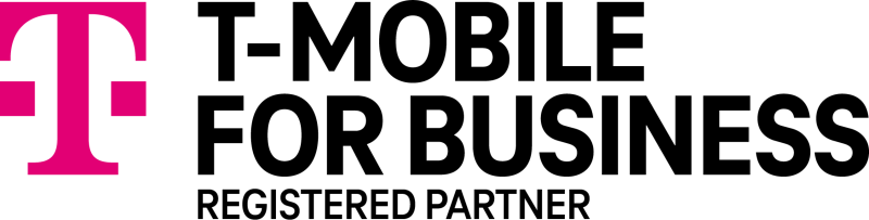 T-Mobile for Business logo, registered partner emblem.
