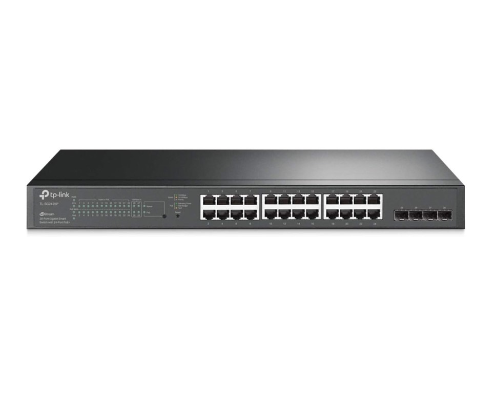 TP-Link network switch with multiple ports.
