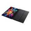 Lenovo laptop with colorful explosion wallpaper.