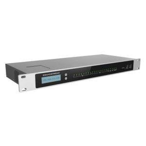 Grandstream VoIP gateway device with LED indicators.