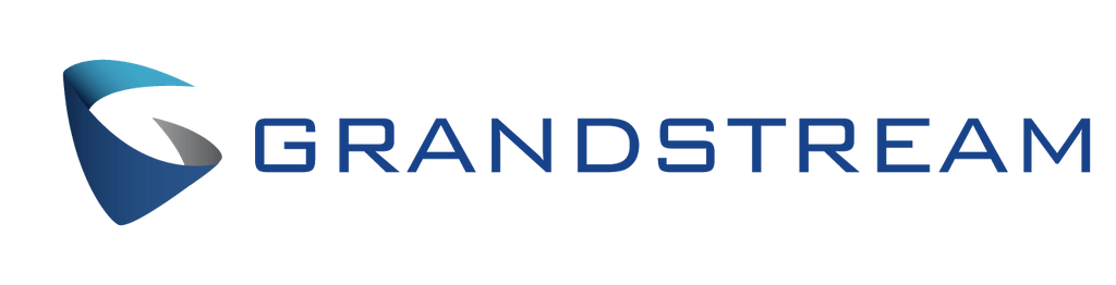 Grandstream logo with stylized blue lettering.
