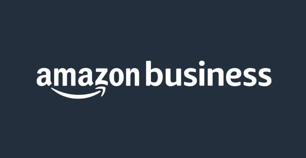 Amazon Business logo on dark background